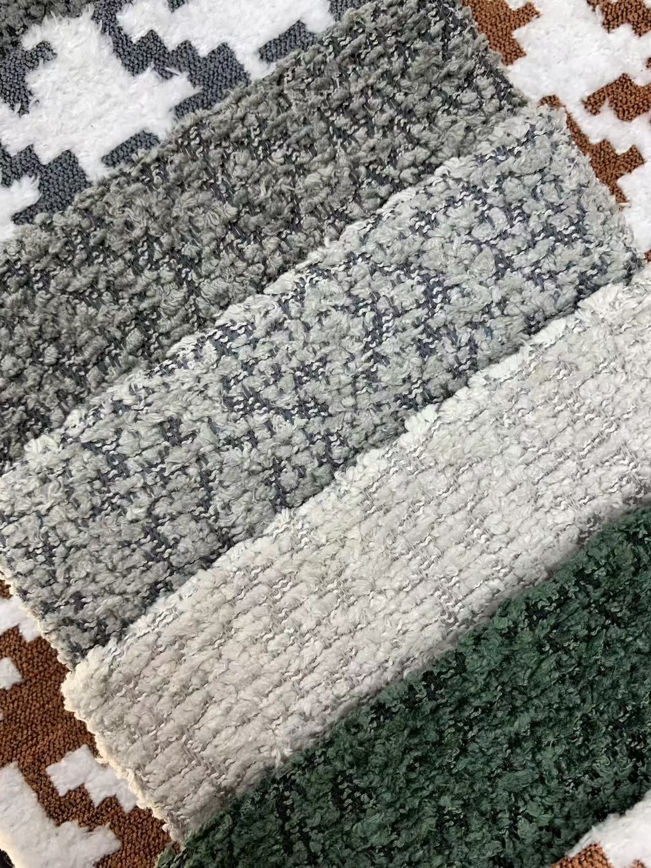 High Quality Houndstooth Upholstery Fabric for Sofa