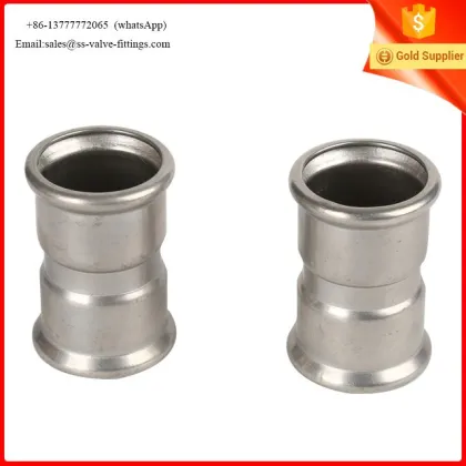 M-profi Press Equal Straight Coupling Stainless Steel 316L