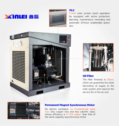 XLPM15A Xinlei Screw Air Compressor with Mutual-Combine Control Technique