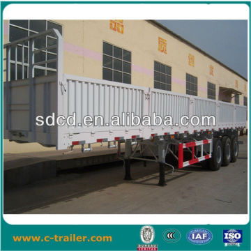 3axles curtain side semi trailer for cargo or container