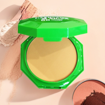 Matte Waterproof Green Tea Aloe Vera Press Powder for Black Women