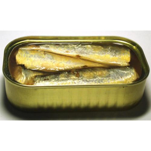 Gewürzte Sardine in Dosen in Pflanzen- oder Olivenöl