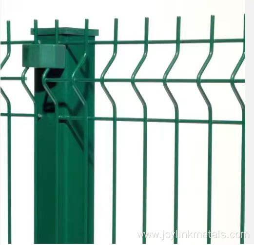green or black 3D curved welded mesh fence