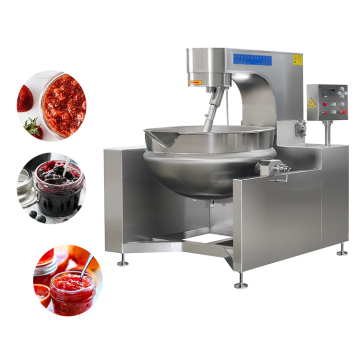 Automatic Steam Heating Tilting Planetary Stirrer Stainless Steel Cooking Kettle