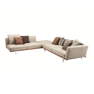 Modern Leather Sofa Set: Italian Luxury Living Room Furniture