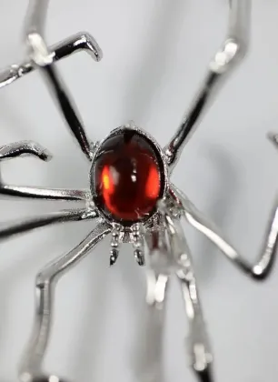 Alloy spider jewel stud earrings