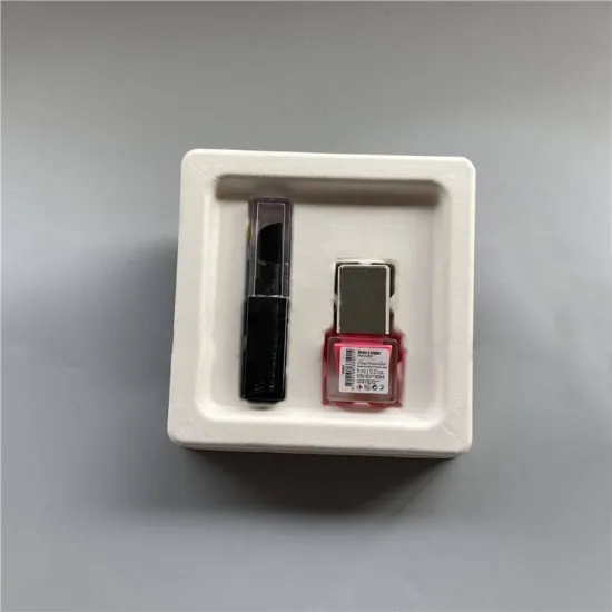 Export grade flexible molded plastic pulp for nailpolish