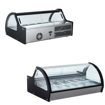 110 kg Glasabdeckung Display Icecream Kühlschrank Showcase DDS-122WBR (D-1)