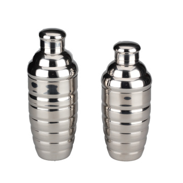 3-Piece Set Stainless Steel Cocktail Shaker Mirror Finish