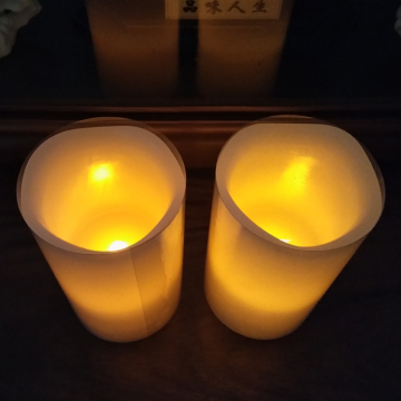 Flameless LED Wax Pillar Candles with Remote