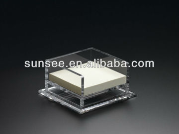 Deluxe acrylic note pad holder , elegant Acrylic sign holder MHS-024