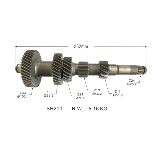 MANUAL Auto Parts Input Transmission Gear Shaft Main Drive 33421-OK010/33421-OK060/33421-71010/33421-OK030 For Toyota 2KD