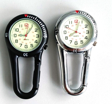 Clip-on Quartz Watch - Luminous Backpack Wrist Watch for Men and Women
