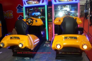 Coin Game Machine 3D Motion Street Racing Car Coin Machine