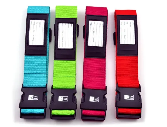 personalized luggage straps/Wholesale Luggage Strap/ Custom Travel Luggage Belt with Lock