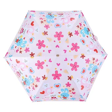 China Supplier Manual Folding 5-Fold 21 Inch Micro Durable Aluminum Umbrella