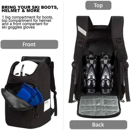 Lightweight Ski Boots Backpack and Durable Snowboarding Luggage