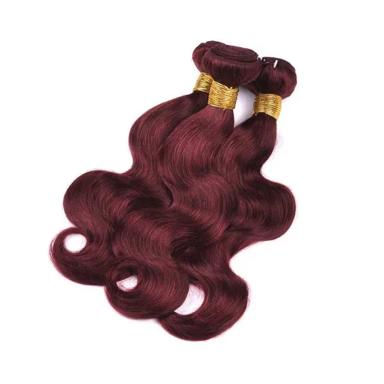 Vendors Colorful 99J Ginger Red 12A Malaysian 100% Virgin Real Human Hair Kinky Straight Double Drawn Bundles