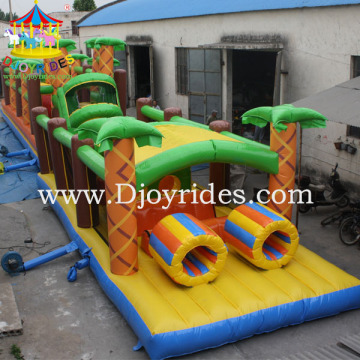 Amusement inflatable obstacle course for children