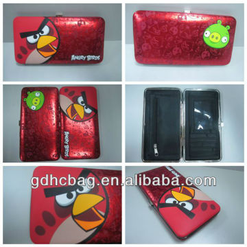 2013 New Design Fashion Young Style Cartoon Pattern Shiny Wallet for young people