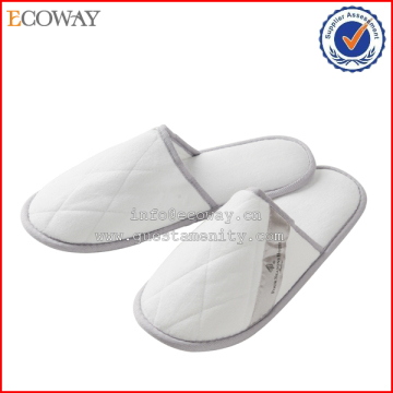 Hot sales high grade closed toe hotel velour disposable slipper