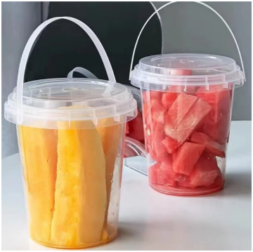 Super Big 24oz-32oz Plastic Fruit Tea Juice Bubble Milk Tea Cup with Handle