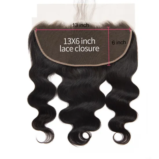New Arrival Brazilian Hair Body Wave 13X6 Transparent Swiss HD Lace Frontal Closure