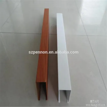 Aluminum Ceiling Wood Grain Decorative Design Baffle Ceiling