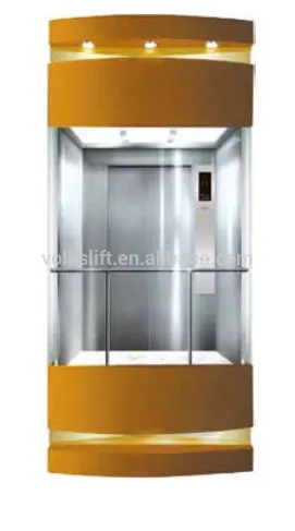 Volkslift Square Glass Sightseeing Elevator Lift Sino-Germany Joint Venture