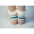 Ladies Non Slip Sherpa Plush Slipper Socks