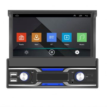 Android 13 1 Din Car Radio with 4G, 64G, WiFi, GPS, Bluetooth Multimedia Player