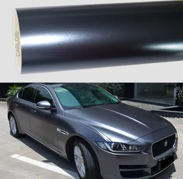 satin metallic midnight blue car wrap