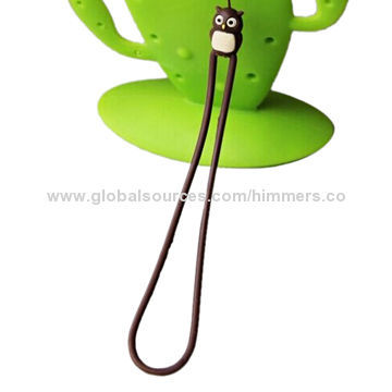 Wholesale cute hot-selling high-quality silicone mobile phone strap