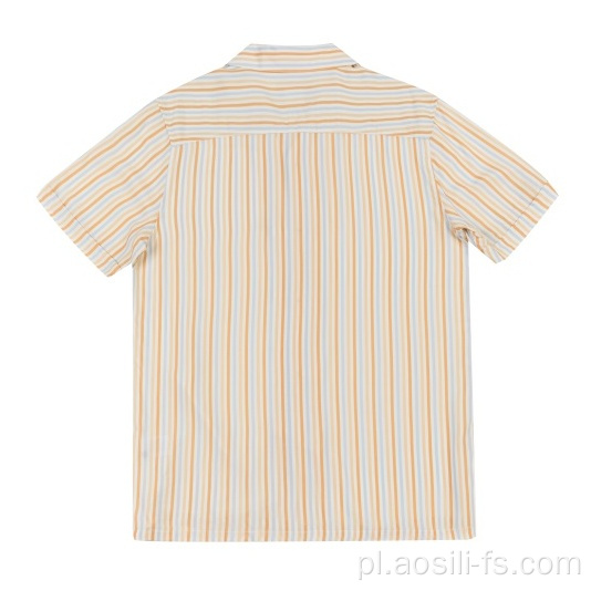 Casualowe koszule ze sztucznego jedwabiu dla mężczyzn latem
