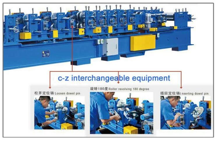 cz purlin roll forming machine