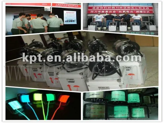 200merters solar charge security rescue neon rope