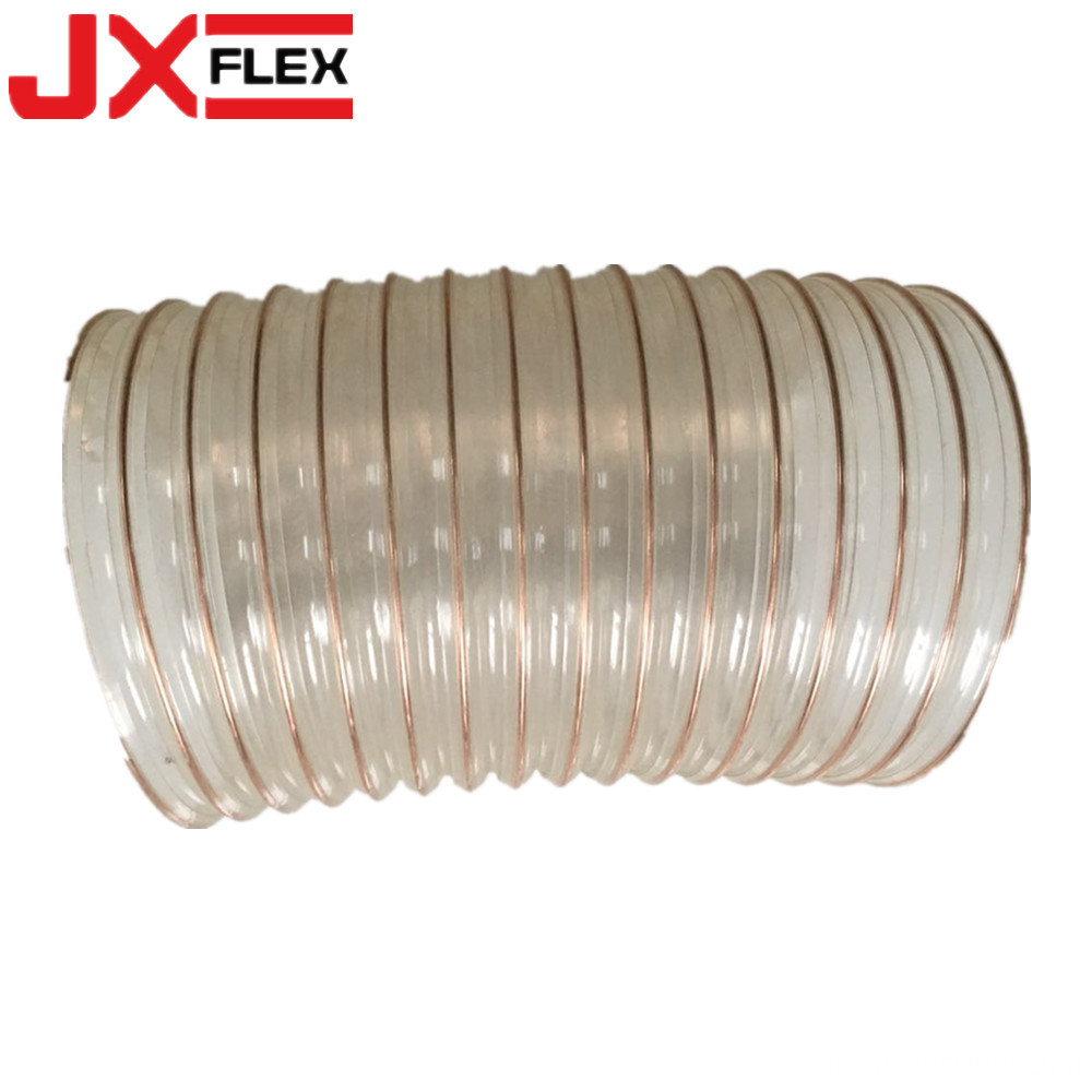Wire Reinforced Pu Spiral Duct Hose, High Quality Wire Reinforced Pu
