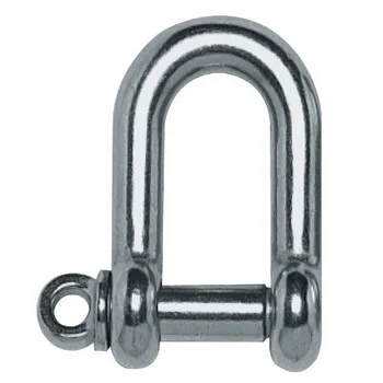 Stainless steel screw pin D shackle