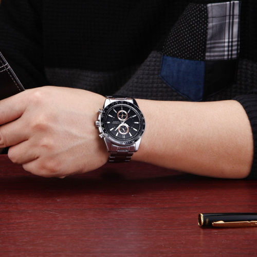 Stainless Steel Band Luxury Quartz Men Watches