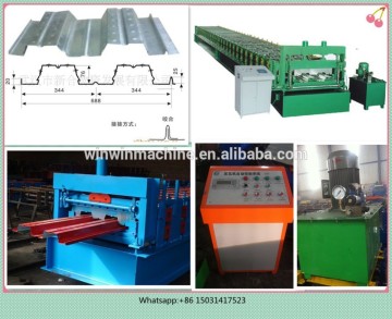 SGS color steel floor deck tile making roll forming machine