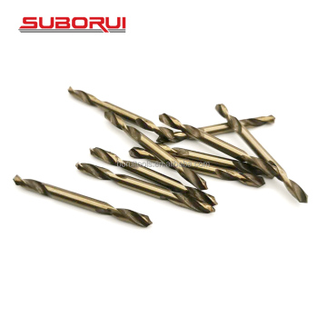 Suborui HSS CO 5% Kobalt Zwei Köpfe 8 mm vollständig gemahlene DIN1412 Doppelend -Drehbohrmaschine für Edelstahl/Kohlenstoffstahl