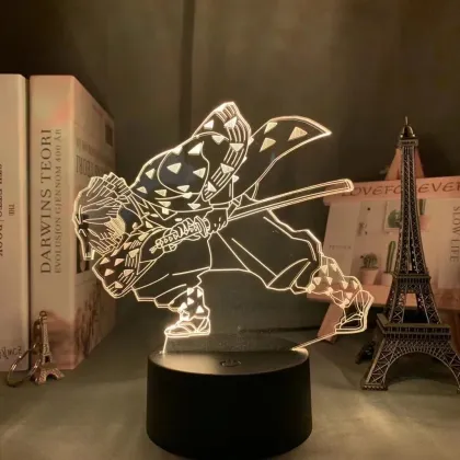 3D Table Light: Anime Demon Slayer Kamen Nidouz Birthday Gift