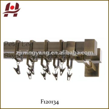 F120135 metal iron aluminium stainless steel brass telescopic aluminum adjustable square rod