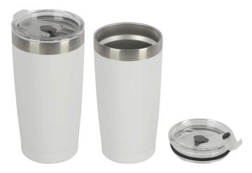 Térmicos portáteis de aço inoxidável branco