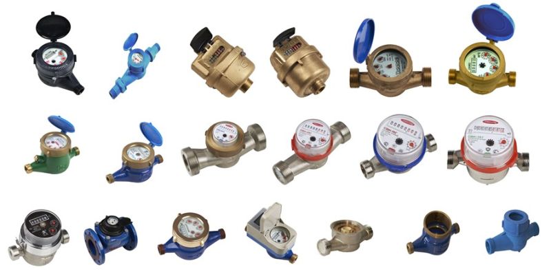 Single Jet Wet Dial Brass Body Class B 1/2'' Water Meter