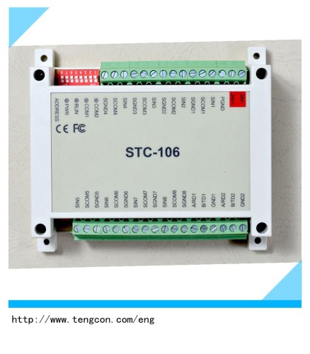 Tengcon 8PT100 Modbus RTU STC-106 modbus i/o module