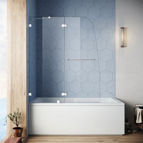 Bathtub Shower Door Bath screen Self-clean Glass Panel