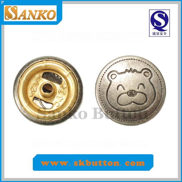 New Design Alloy Ring Snap Button