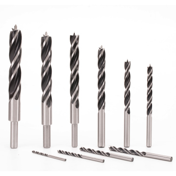 Professionelle Holzbearbeitung Bohrer: Hochwertiger Brad Point Double Groove Round Shank für präzise Holzbohrungen
