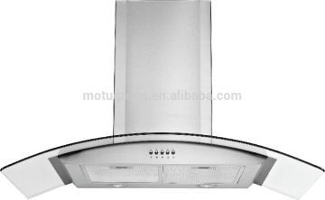 Euro style round cooker hood with stainless steel filter